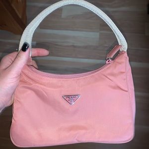 Prada nylon hobo bag